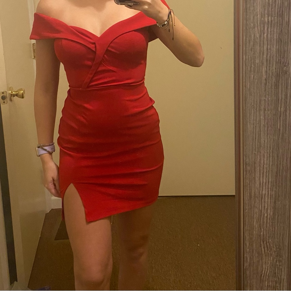 Off the shoulder dress